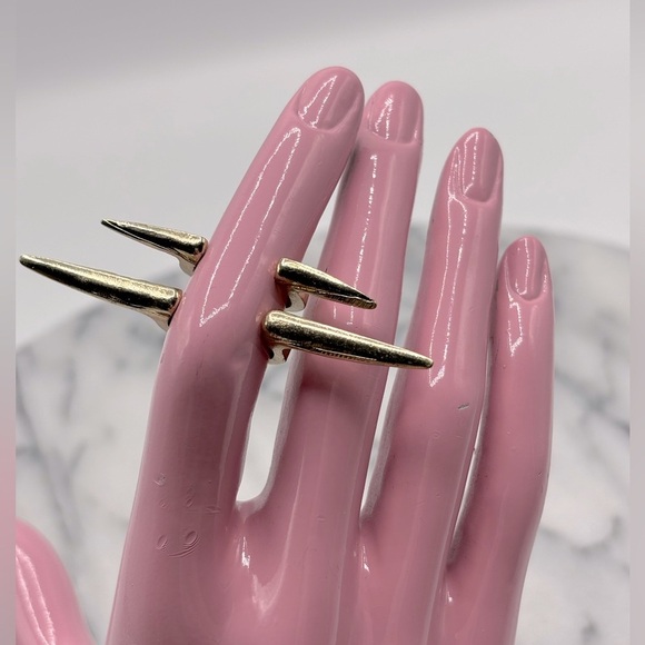 Gold‎ Spike MIDI Finger Ring Fashion Jewelry - Picture 3 of 6
